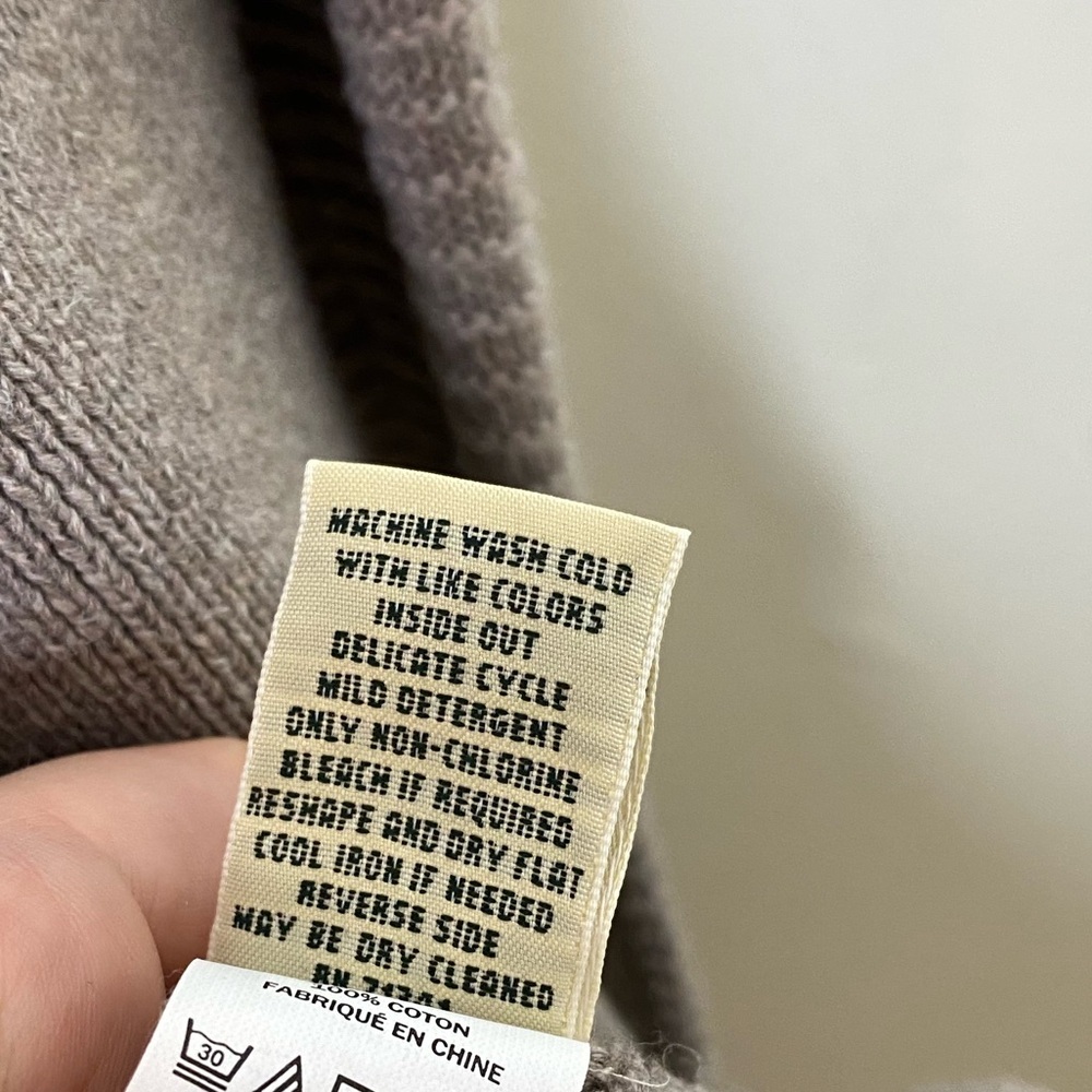 LL Bean Ribbed Cardigan Sweater 100% Cotton - Picture 8 of 8
